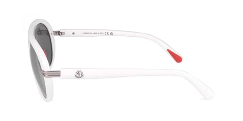 Image of Moncler Navigaze Sunglasses ML0240 21C White 57mm