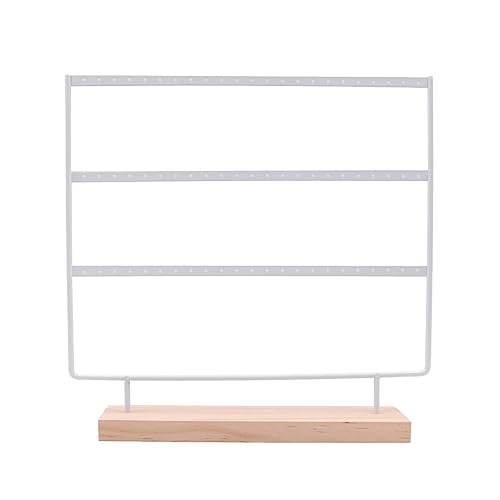 VOANZO Ohrring-Organizer Ohrring-Ausstellungsständer 3-stufiger Tisch-Ohrring-Ausstellungsständer Baum zum Aufhängen von Ohrringen (66 Löcher)