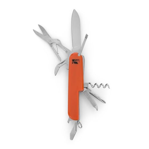Navaja de bolsillo 10 en 1. Naranja