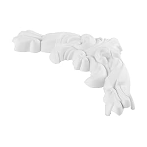 UKCOCO Eck-Applikation Zierleiste, unbemalt