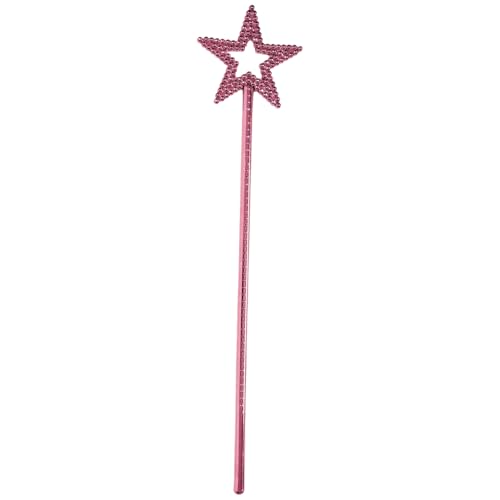 renvena Sparkly Star Wands Princess Fairy Magical Wands Stick Party Dress-up Accessories Pink One Size