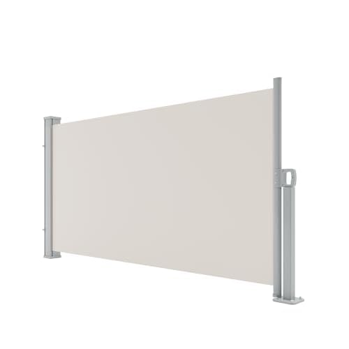 GarveeLife 71 in x138 in Retractable Side Awning for Patio, Retractable Privacy Screen Protection Awning, Waterproof & UV-Resistant Folding Privacy Di