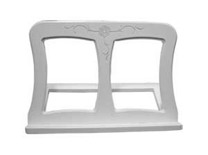 Atril sobremesa, madera blanco