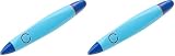 Faber-Castell 131482 - Matita a rotazione Scribolino, spessore mina: 1,4 mm, blu (Confezione da 2)