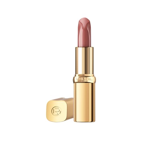L'Oréal Paris Color Riche Rossetto con finish setoso e opaco, 12 ore di idratazione, 75% di ingredienti nutrienti, colore nude 550 Nu Unapologetic, 4 g