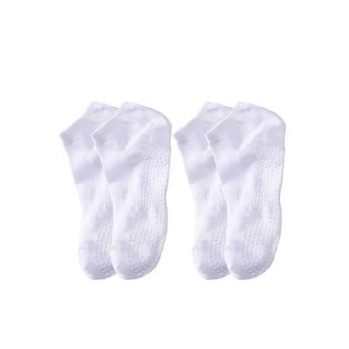 DOOVID Non Slip Grip Socks - Cotton Ankle Socks for Women & Men, Ideal for Yoga, Pilates, Hospital Use