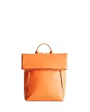 Logo partido embosado Desigual Back_ayudó al Logotipo Nerano 2, Mochila Mediana para Mujer, Naranja, Einheitsgröße