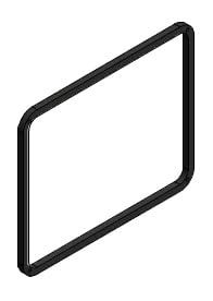 Guarnizione 155X190 Mm Originale Cadel Cod. 4D18013016 Per Stufe A Pellet