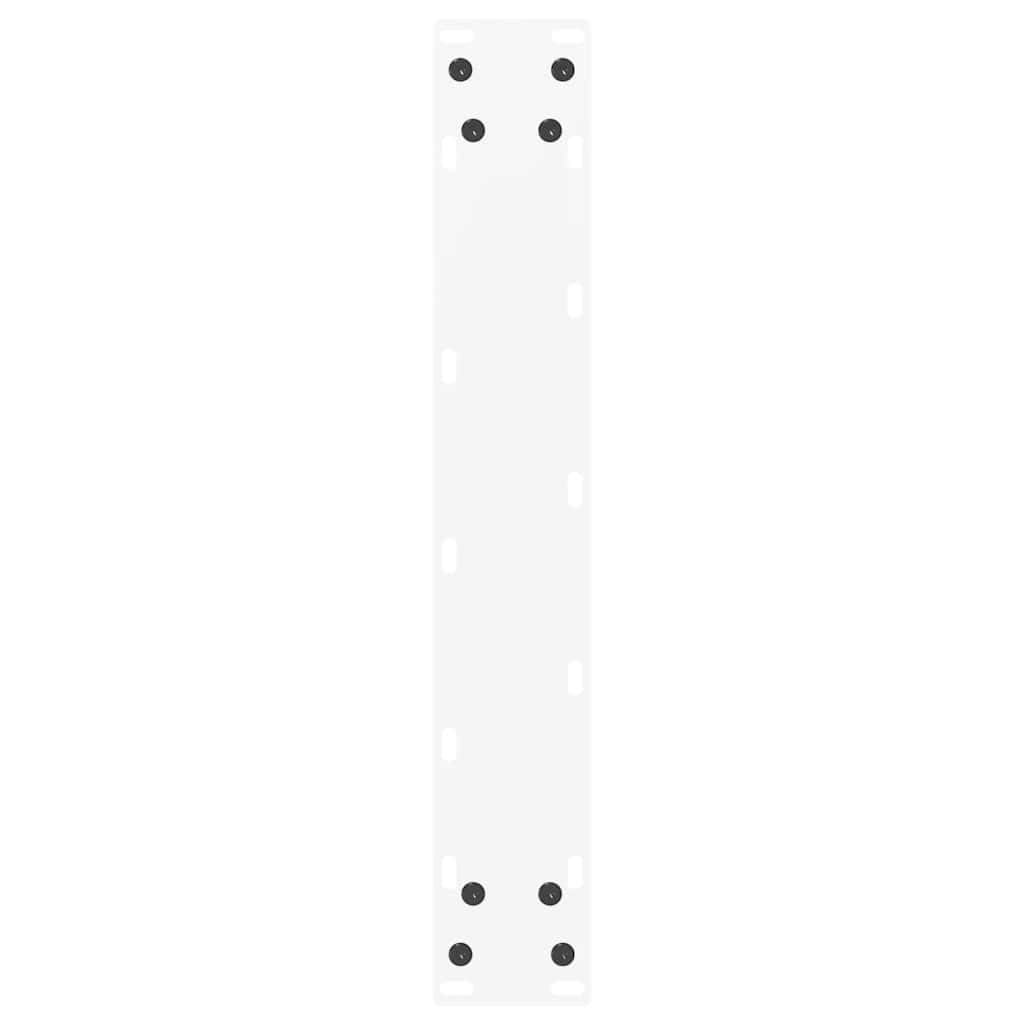 vidaXL Patas para Mesa de Bar en Forma de U (2 Unidades), Color Blanco, 40 x 100-101 cm, Acero