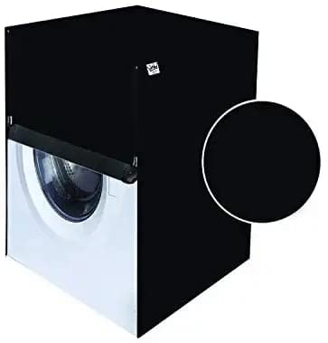 Image of Shri Bala Ji Washing Machine Cover for Fully Automatic Top Load 5.5 to 6.5 Kg (All Brand Fit Size) - Waterproof, Dustproof with Inlet /Outlet Pipe Holes, Full Body Zipper Closure