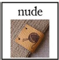 Personalized Knitting Labels - Custom Leather Labels, Personalized Logo Labels Tags, Knitted Items Label ，Crochet Labels - (Color: Custom Gold lables)