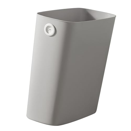 Caneca de basura rectangular slim de plástico para interior miniatura 7
