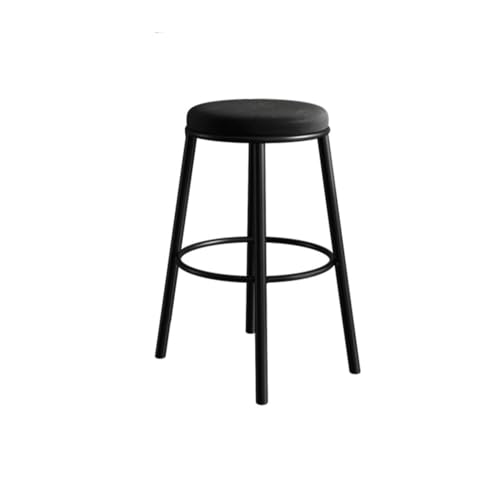 Chaise en fer noire compacte pour petits espaces et mange-debout - 2