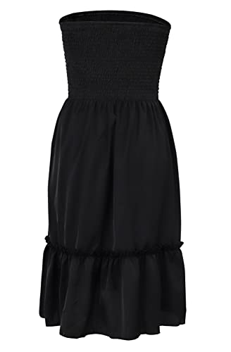 Image of Zyyfly Womens Summer Beach Dresses Strapless Cover Ups Dress Tube Top Sundresses