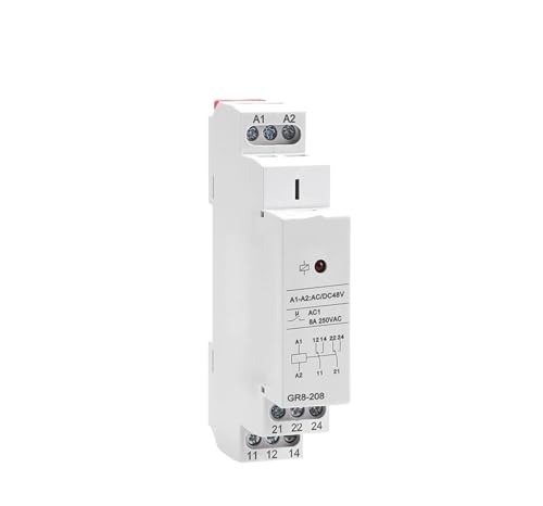 Relais intermédiaire 24v type rail pour centralisation domotique 220V AC