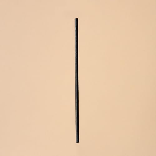 Greenprint 6\" 6mm Black Home Compostable PHA Agave Straws - Unwrapped Straws, BPA Free, No PFAS Added, Made From Plant-Based Fibers, Ideal for Hot & Cold Drinks - Marine Biodegradable, 2000 Count - Thumbnail 4