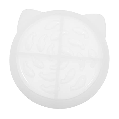 Generic 1Pc Silicone Pet Bowl DIY Preventing Bowl for Cats and Dogs Flexible High Transparency Silicone Unique Design Easy to for Creative Pet Food Bowls