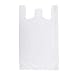 Large White Plastic T-Shirt Bags - Case of 500