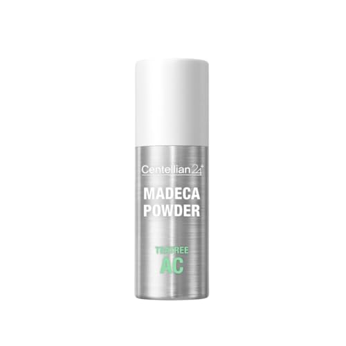CENTELLIAN 24 Madeca Powder Tea Tree AC Polvo Calmante 6.0 g - Control de Aceite y Reafirmación de Poros para Piel Propensa al Acné con Árbol de Té Hyper-TECA