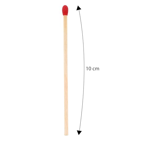 Nordstern Streichhölzer Lang 10er Pack á 50 Stück - Zündhölzer zum anzünden von Kerzen oder als Kaminanzünder - Sicherheitszündhölzer mit Schachtel - 10 cm Kaminhölzer