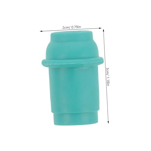 10 piezas de conectores duraderos para bomba de ventosas para terapia de acupuntura, puntas de boquilla de vacío fáciles de instalar, piezas de repuesto para uso en casa, color verde, compatibles con dispositivos miniatura 2