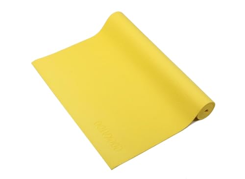 Image of Eco-Friendly Non-Slip Yoga Mat 4mm - Anti-Skid Exercise Mat for Home, Gym, Outdoor Workouts | Meditation, Yoga Asanas, Fitness | Yoga Mat for Men, Women & Kids - Multicolor ( Color may vary as per availability ) (Yellow, 4 mm)