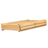 lopituwe Aufbewahrungsbox aus Holz für Künstler mit Schublade, Pinsel und Markeraufbewahrung – eine kompakte Lösung zur Aufbewahrung aller Künstlerutensilien. Die Box, Holzfarbe, 2 Schubladen