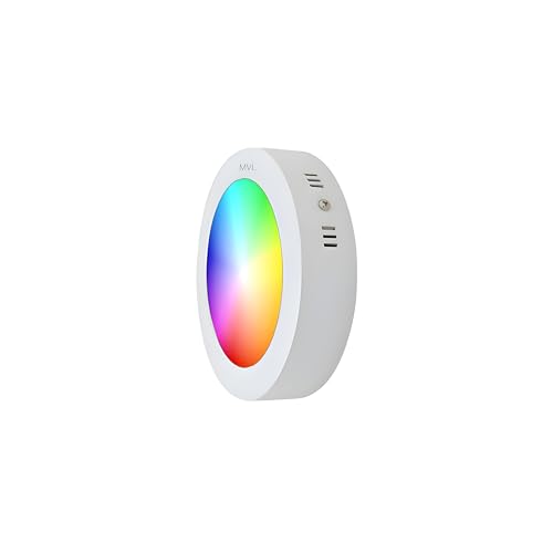 MVL Light MVL 9 Watt 7 in 1 Multicolour Surface Panel Led Light (Red/Pink/Blue/Yellow/Violet/Green/Sky Blue/White) Pack of 1(Aluminium)