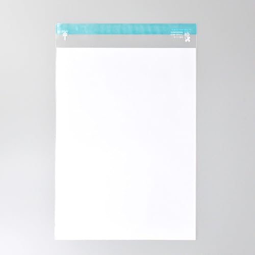 エコ 環境対応 SDGs(バイオマスフィルム 0.04mm) OPP白半透明封筒 角型A4号 横225×縦305+フタ30mm【500枚】 (白半透明, バイオマスOPP 0.04mm)