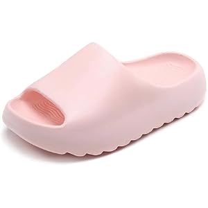 rosyclo Cloud Slippers for Women and Men, Recovery Slides Ultimate Comfort Lightweight Pillow Open Toe Thick Sole Shower Shoes House Indoor Outdoor Beach Sandals with Low Arch Support