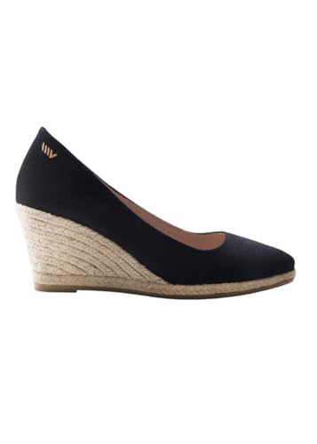 Dunes Canvas Espadrille Wedges with 2 ½” Heel Women's Sandals with Breathable Cotton Canvas and 100% Natural Jute Midsole for All Casual Occasions