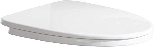 Woodbridge Toilet Seat with Cover, White, Slow-Close, Quick-Release for Easy Cleaning.Seat 01