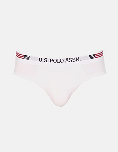 U.S. Polo ASSN. Men Solid Cotton Spandex I650 Briefs - Pack of 1