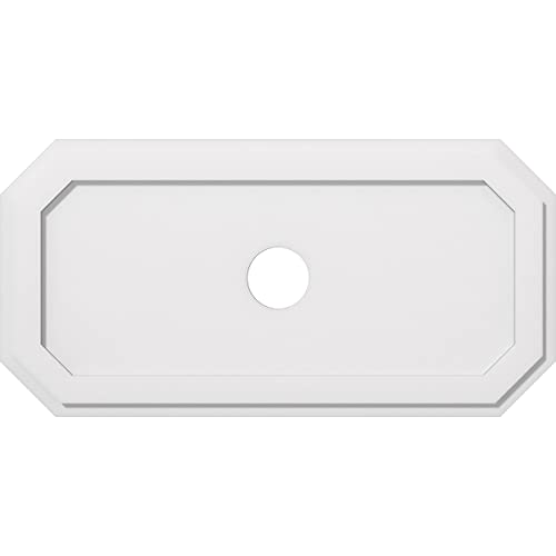 Ekena Millwork CMP36X18ED-04000 Emerald Architectural Grade PVC Contemporary Urethane Ceiling Medallions 36"W x 18"H x 4"ID x 12 1/2"C x 1"P
