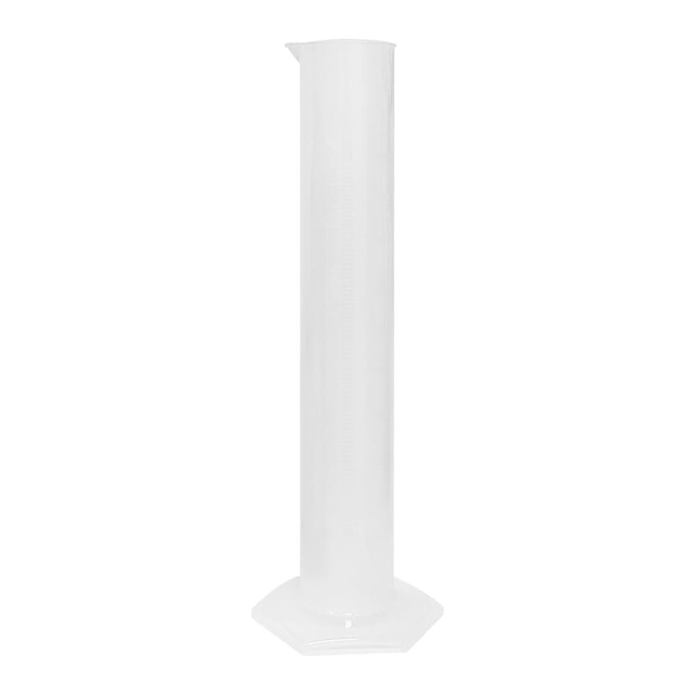 Provetta Graduata Trasparente, Cilindro graduato in plastica a Base Esagonale da 10 ml a 2000 ml(500ml)