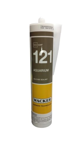 Image of WACKER 121 Aquarium Silicone Sealant, Transparent, 310ml, High Performance, German Technology
