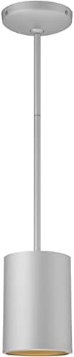 Access Lighting - HI Pilson - 1 Light Small Pendant with Rigid Stem in Modern Style-6.5 Inches Tall and 4.75 Inches Wide-Satin Finish