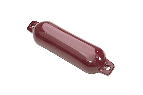 Taylor Made Hull-Gard Inflatable Boat Fender, Burgundy (10.5" x 30"), Unique Oval Shape, Molded Football Needle Inflation Valve, Seamless Construction, Double Eyelets - 531024 by TaylorMade - Used condition - US$24.83