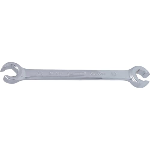 KS Tools 518.0524 Llave de estrella doble abierta CHROMEplus, en ángulo, 12x13 mm