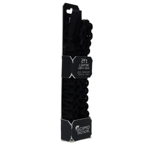 Câble Lightning Paracorde Scipio STPARAMFI 0,6m pour charge de téléphone