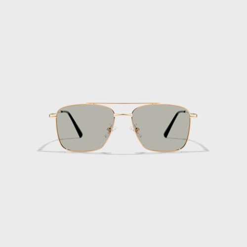 Image of SAM AND MARSHALL VEIN Sunglass I 400% UV Protection I Metal Sunglass I Square Sunglass I Double Bar I Unisex