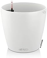 Lechuza Set of 2 CLASSICO Color 18 White Table Plastic Self-watering Planter D19 H17 cm