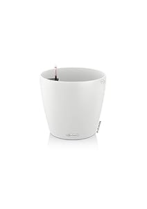 Pot De Fleurs Lechuza Color Classico Blanc Avec Réserve D'Eau – Ø 35 X 33 cm