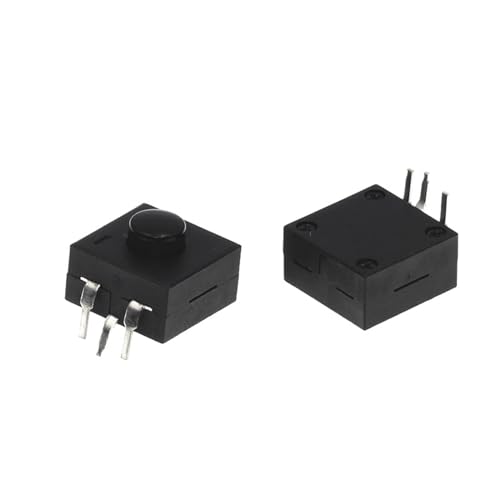 Interrupteur bouton-poussoir noir 3 broches contre les faux contacts
