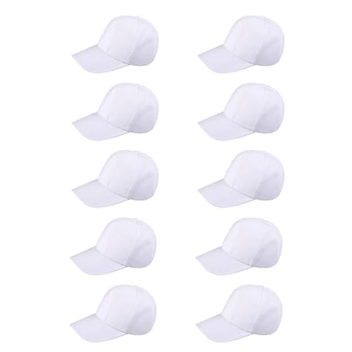 Casquettes blanches à peindre lot de 10 chapeaux créatifs pour de beaux souvenirs en plein air