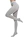 CozyWow Women's Solid Color Soft Semi Opaque Footed Tights Pantyhose(S-M, Grey)