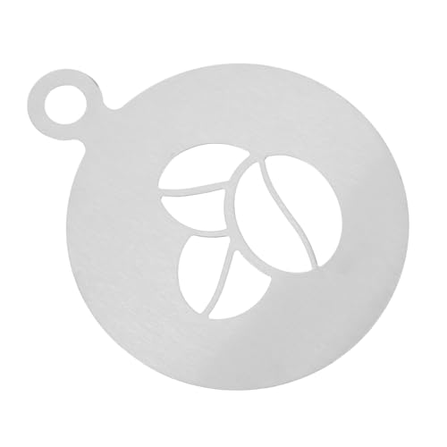 OFFSCH Coffee Art Stencils Stainless Steel Templates for Cake Latte and Mousse Decoration Reusable Easy to Clean for Cocoa and Cinnamon Sprinkling