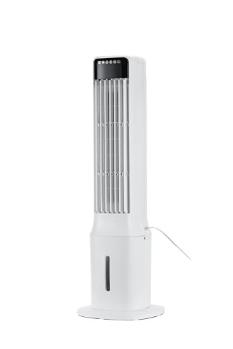 Uthfy 41' Portable Air Conditioners, 120° Oscillating Cooling Fans that Blow Cold Air with 24H Timer,4 Modes&3 Speeds,Dual Water Tank, 4 Ice Packs, Remote, Portable AC, 3 In 1 Swamp Cooler for Bedroom