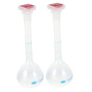 COSMEVIVI 2St Messkolben Fluorierte Laborflaschen