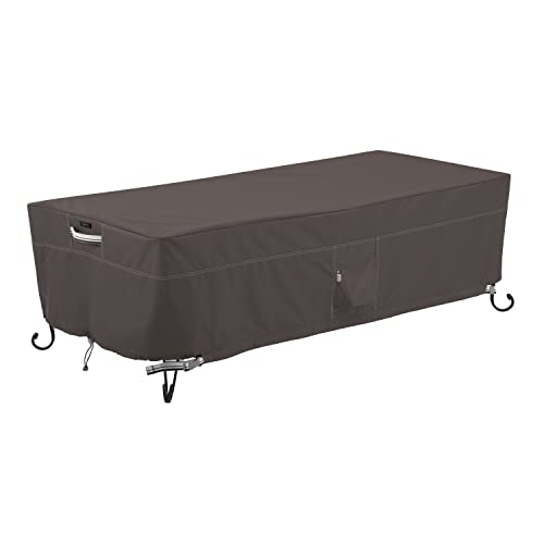 Classic Accessories Ravenna Water-Resistant 60 Inch Rectangular Fire Pit Table ...